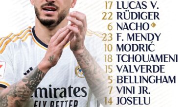 Starting XI @ Getafe