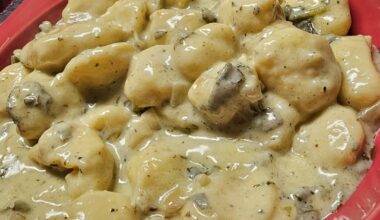 Gnocchi di patate with a super creamy sauce and plenty of sage