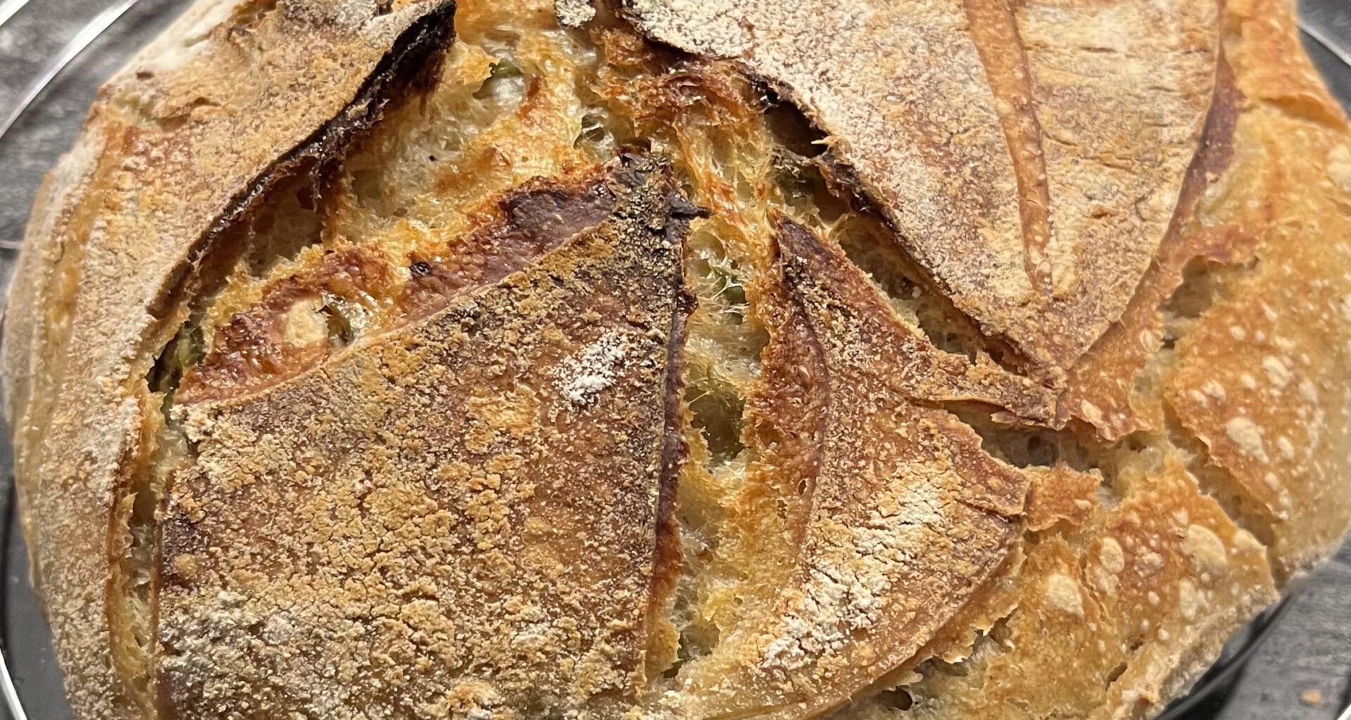 Pain levain aux olives