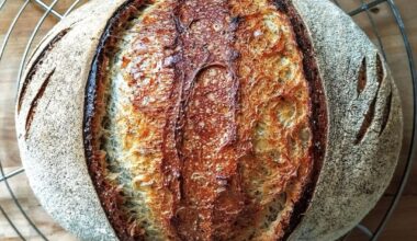 L'oeil de sauron. levain, farine de meule et graines de pavot.
