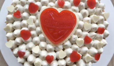 Gâteau de saint Valentin