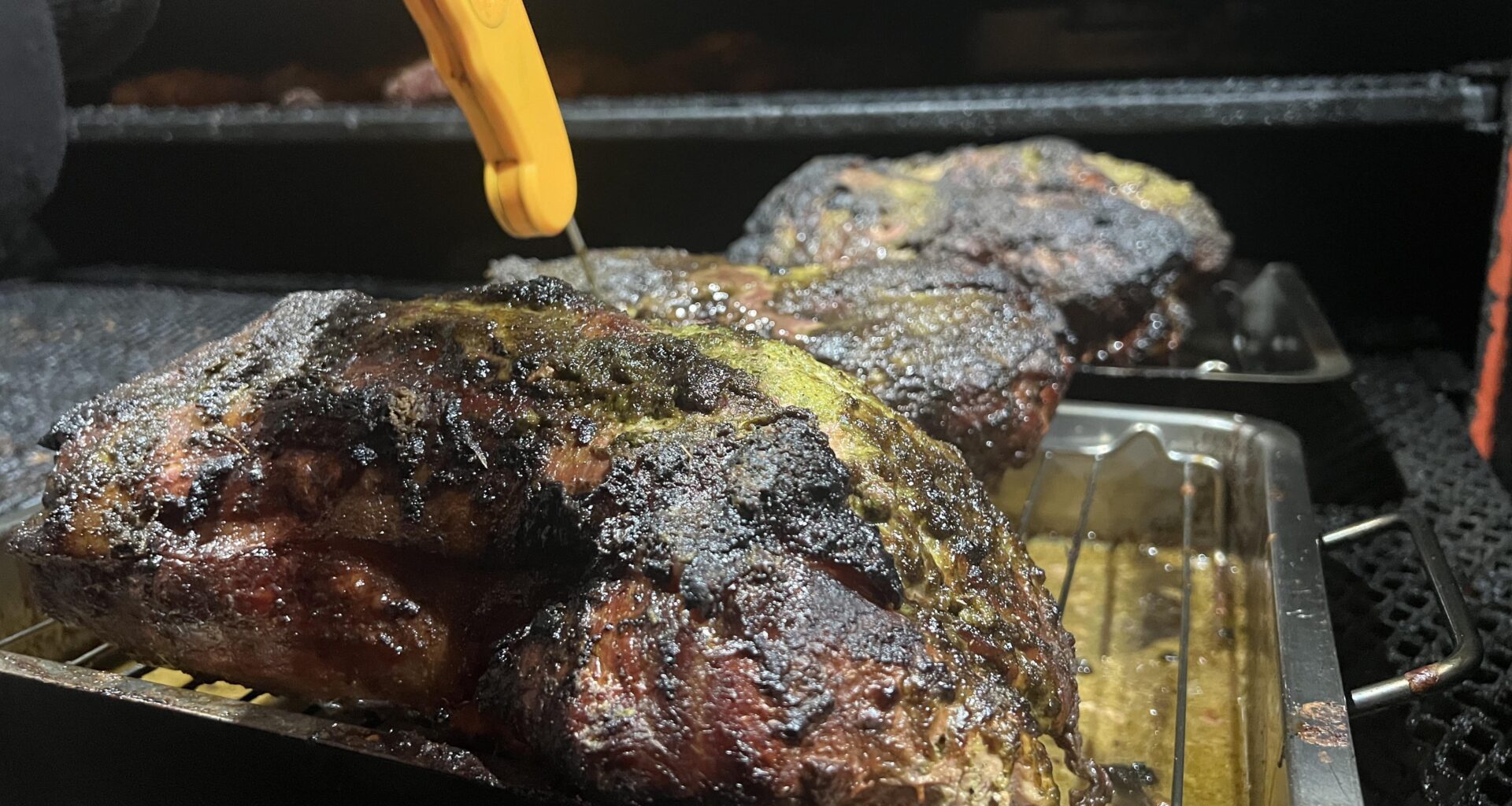 Slow smoked pork neck