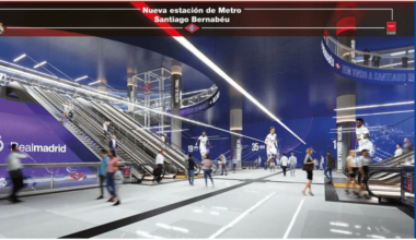 The community of Madrid will modernize the Santiago Bernabéu Metro station with a design inspired by Real Madrid. It will extend the space of its facilities 3x, responding more effectively to the influx on match days and at events hosted by the stadium and development around surrounding area.