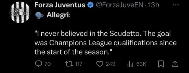 When will we fight for the Scudetto?