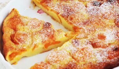 Clafoutis moelleux aux abricots