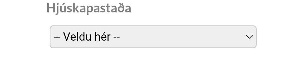 starfsumsóknareyðublaðið hjá bakarameistaranum er að spyrja um hjúskaparstöðu mína?
