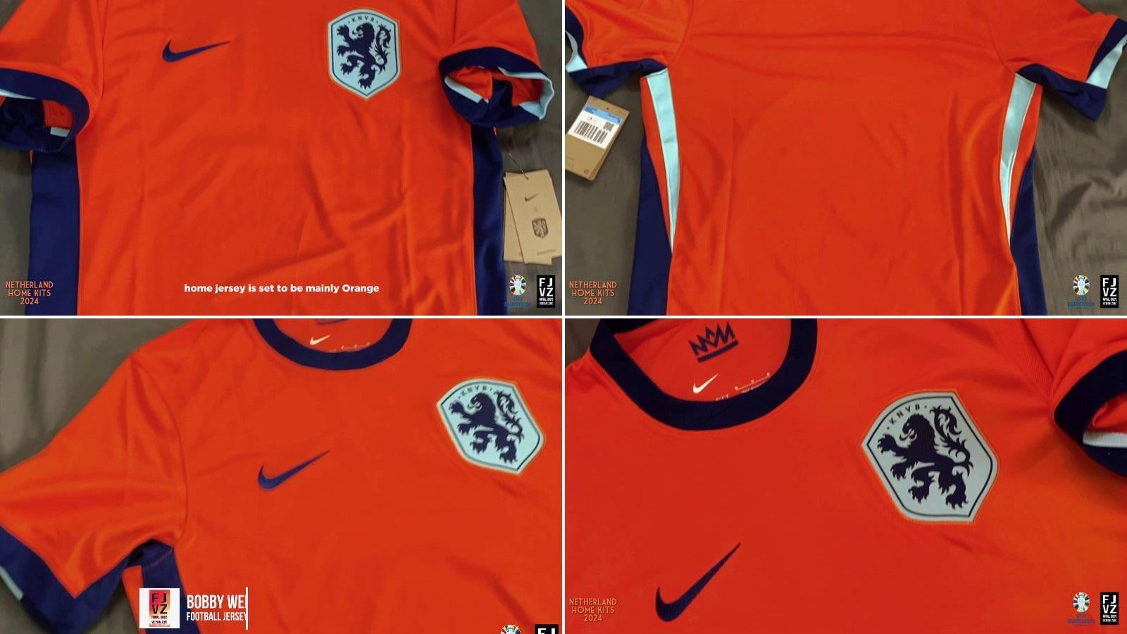 Netherlands National Team Euro 2024 Home Kit Leaked