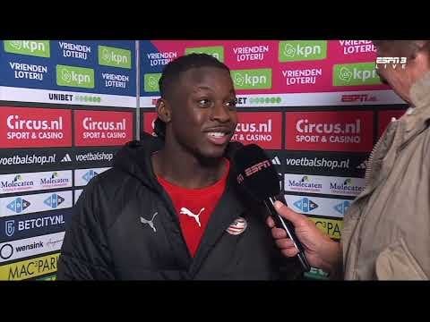 Very fun interview with Johan Bakayoko after PSV - PEC Zwolle. (Dutch)