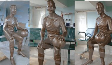 First look at Harry Kane statue hidden in storage for years