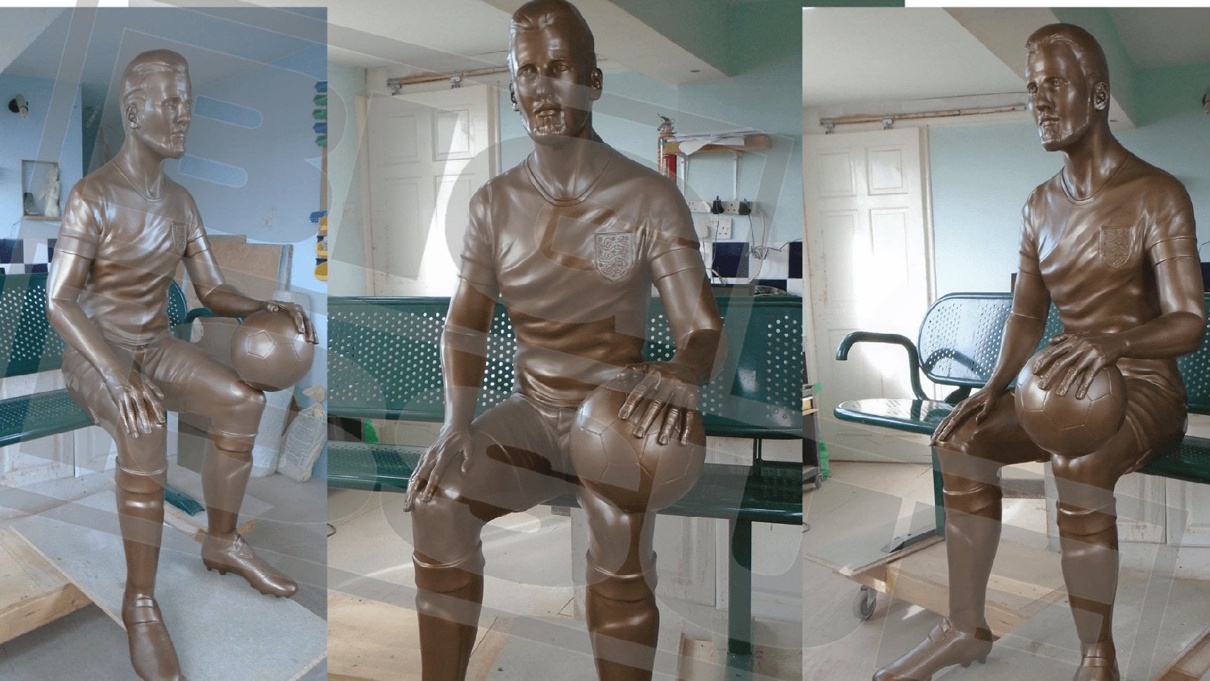 First look at Harry Kane statue hidden in storage for years