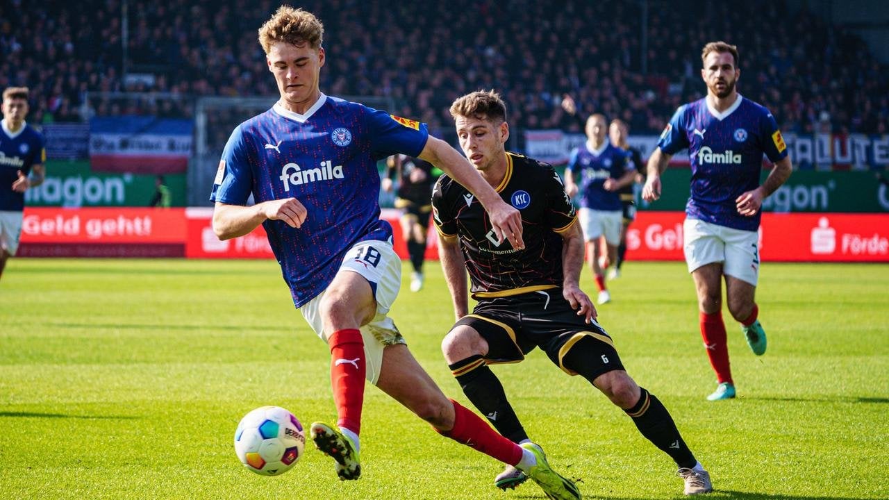 [2. Bundesliga] Holstein wackelt am Ende: Kiel rettet den Dreier gegen den KSC