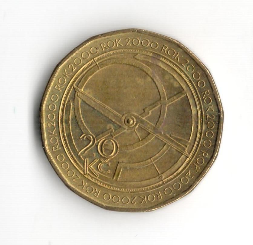 20 Kč coins from 2000