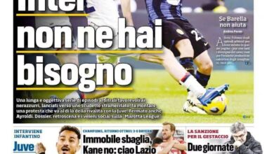 [Tuttosport] “TOO STRONG BUT ALSO TOO MUCH HELP” “Inter you don’t need it” 🤡