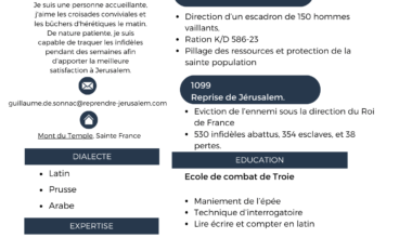 Si vous avez des propositions de stage, j'ai un CV