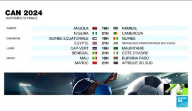 CAN 2024 : Découvrez le programme complet des huitièmes de finale • FRANCE 24