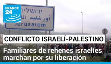 Familiares de rehenes caminan de Gaza a Jerusalén para exigir al Gobierno israelí un pacto con Hamás
