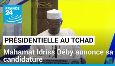 Tchad : Mahamat Idriss Déby annonce sa candidature à la présidentielle du 6 mai • FRANCE 24