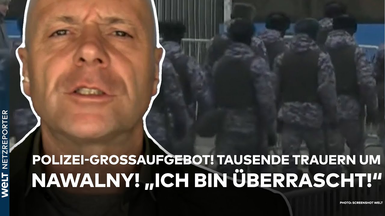 NAWALNY: Trotz Polizei-Großaufgebots! Tausende Menschen nehmen in Moskau Abschied vom Gegner Putins