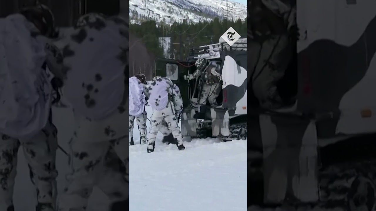 Troops train in high north of Norway after signing of defence coalition
