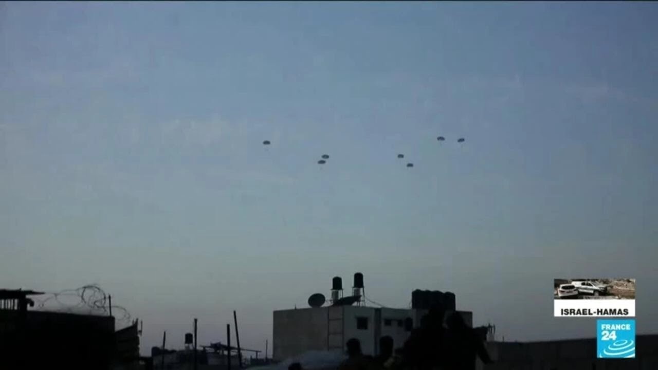 Critics lament 'symbolic' move as US makes first Gaza aid airdrop • FRANCE 24 English