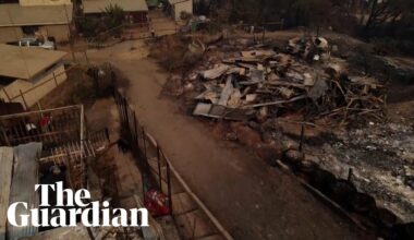 Drone footage shows destruction after deadly wildfires hit Chile