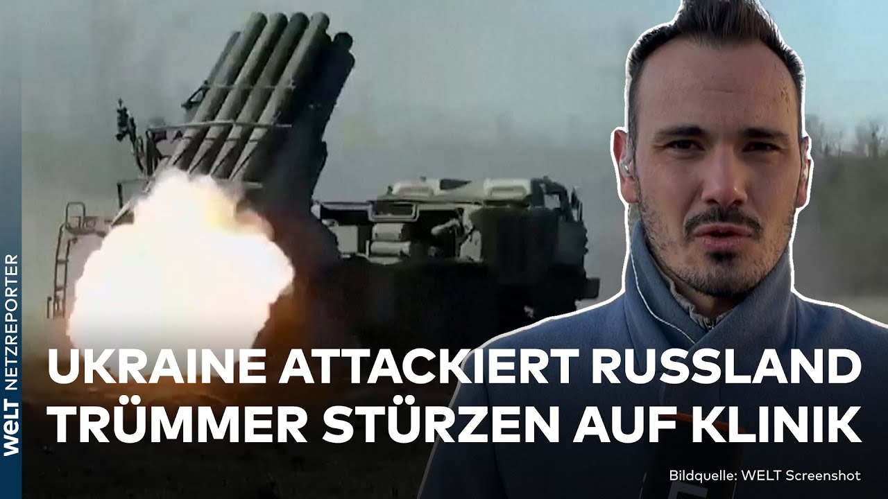PUTINS KRIEG: Ukraine attackiert Ziel in Russland - Luftabwehr aktiv! Trümmer stürzen auf Klinik