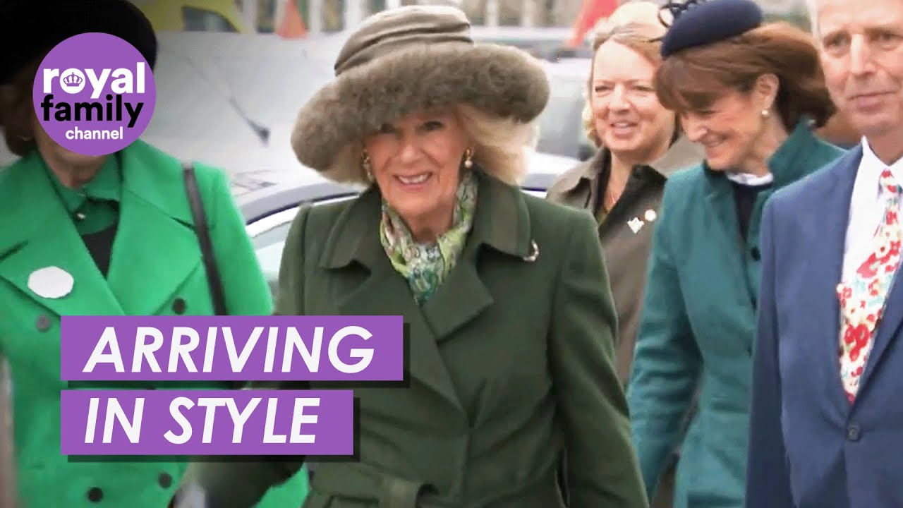 Queen Arrives for 'Style Wednesday' at Cheltenham Festival