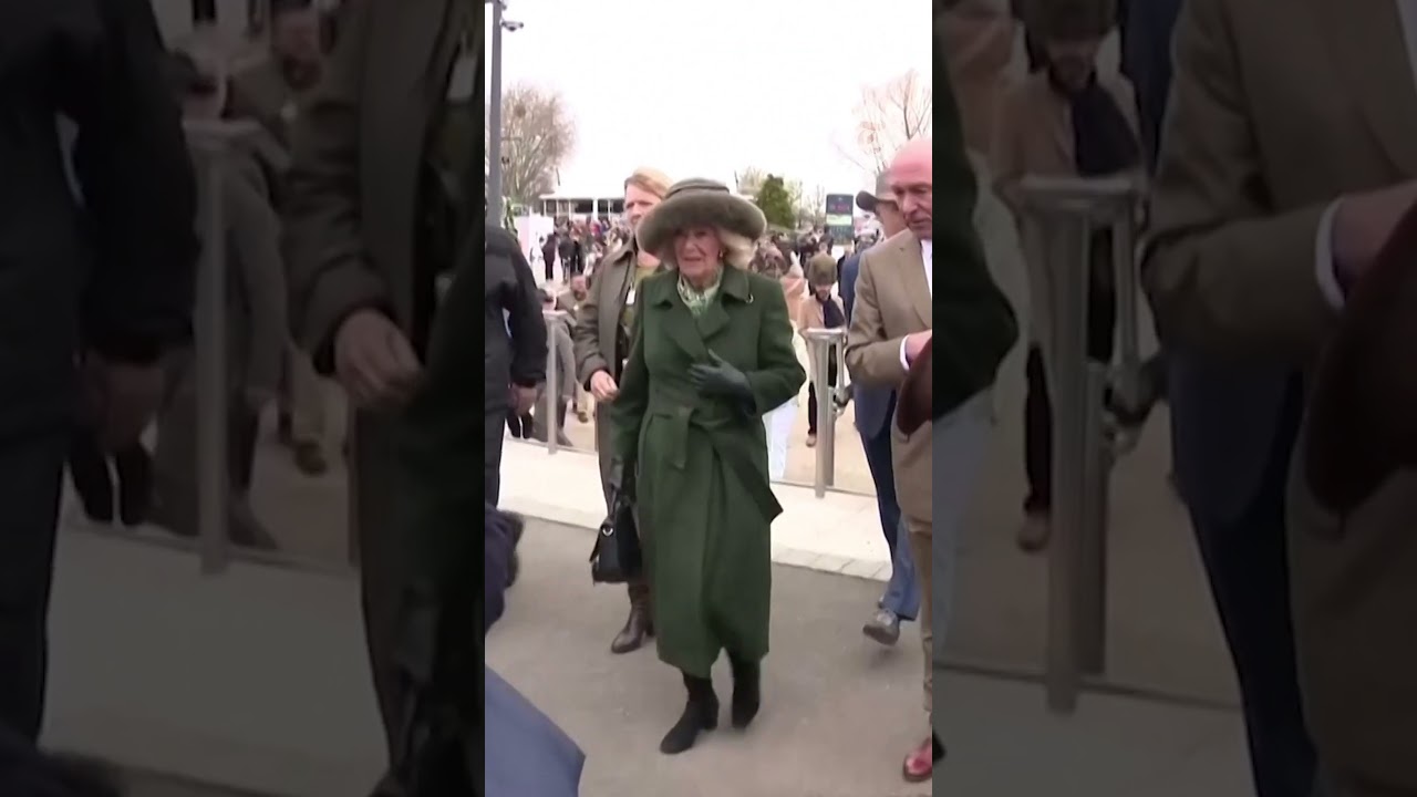 Queen Camilla embraces ‘slow fashion’ with old recycled clothes at Cheltenham