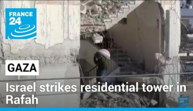 Israeli air strike targets landmark residential tower in southern Rafah • FRANCE 24 English
