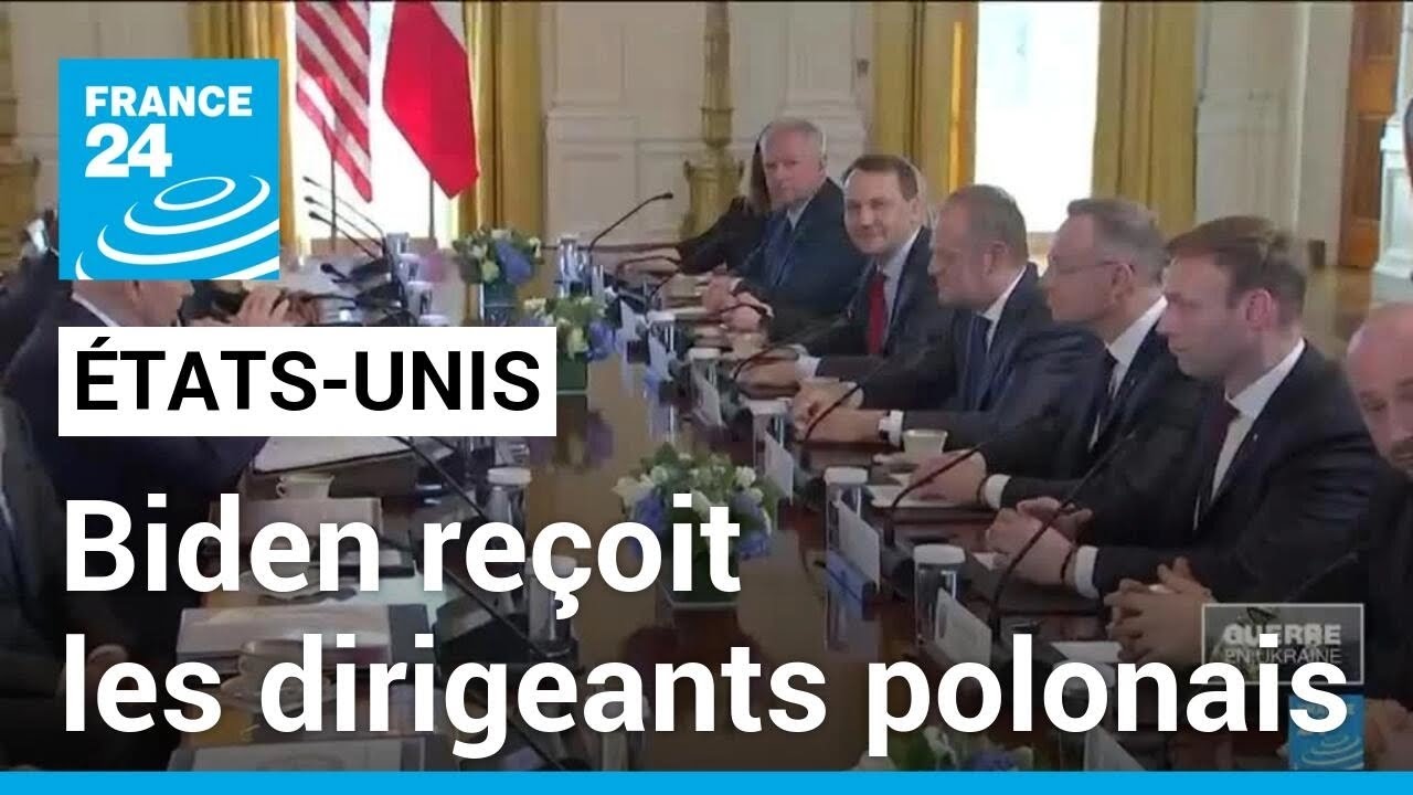 Biden reçoit les dirigeants polonais et envoie une nouvelle aide militaire à Kiev • FRANCE 24