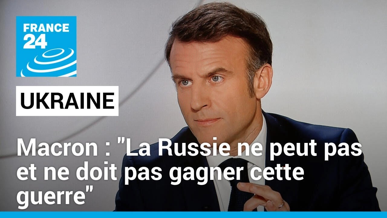 La guerre en Ukraine est "existentielle pour l'Europe et pour la France", affirme Emmanuel Macron