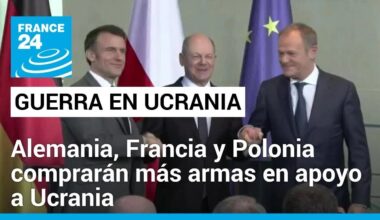 Alemania, Francia y Polonia acordaron comprar más armas para apoyar a Ucrania