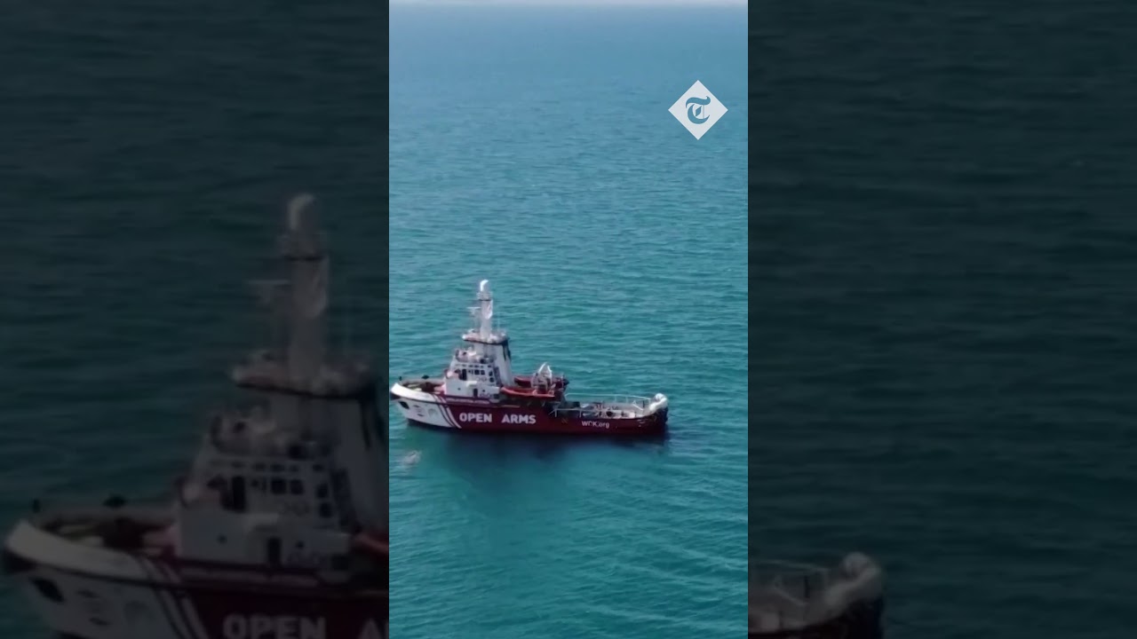 Charity ship carrying 200 tonnes of humanitarian aid reaches Gaza coast