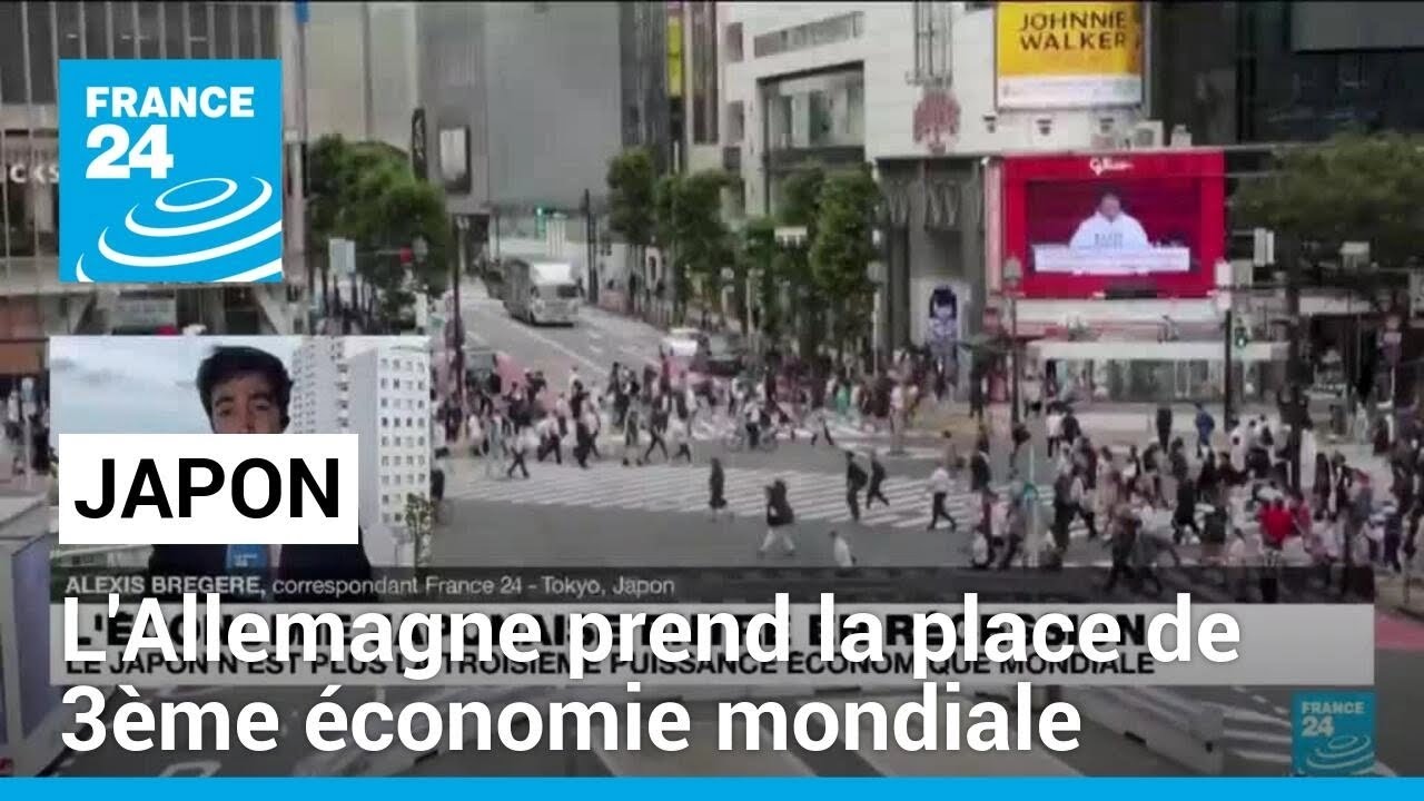 L'Allemagne a pris la place du Japon au 3ème rang économique mondial en 2023 • FRANCE 24