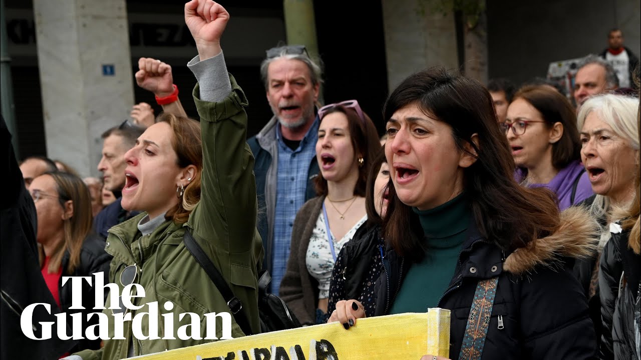 Protests break out in Athens on anniversary of deadly train crash