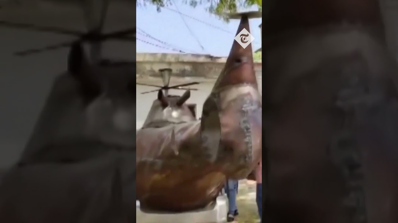 Indian man's 'car-helicopter' seized by police