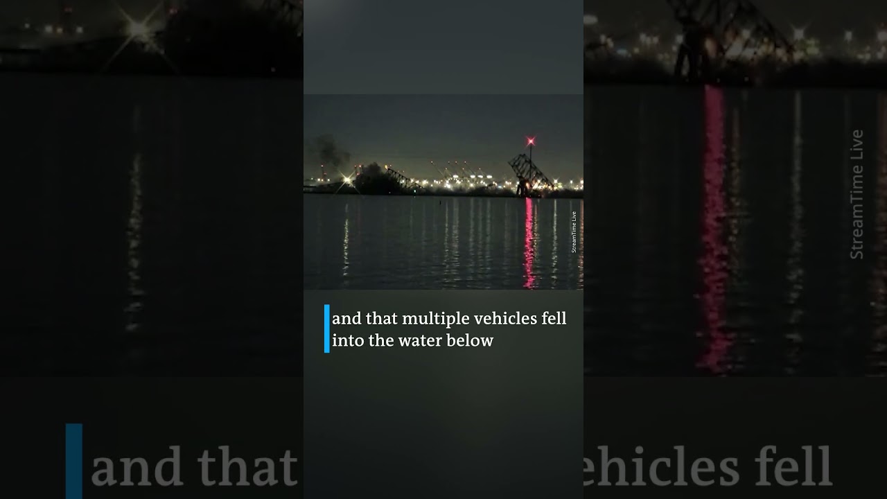 Moment Francis Scott Key Bridge in Baltimore collapses | DW News