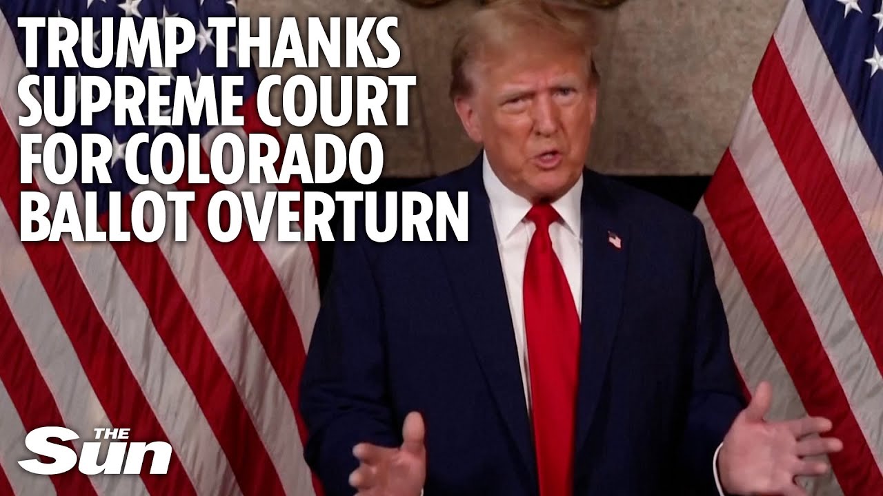 Trumps thanks Supreme Court for unanimous decision to let him stay on Colorado ballot