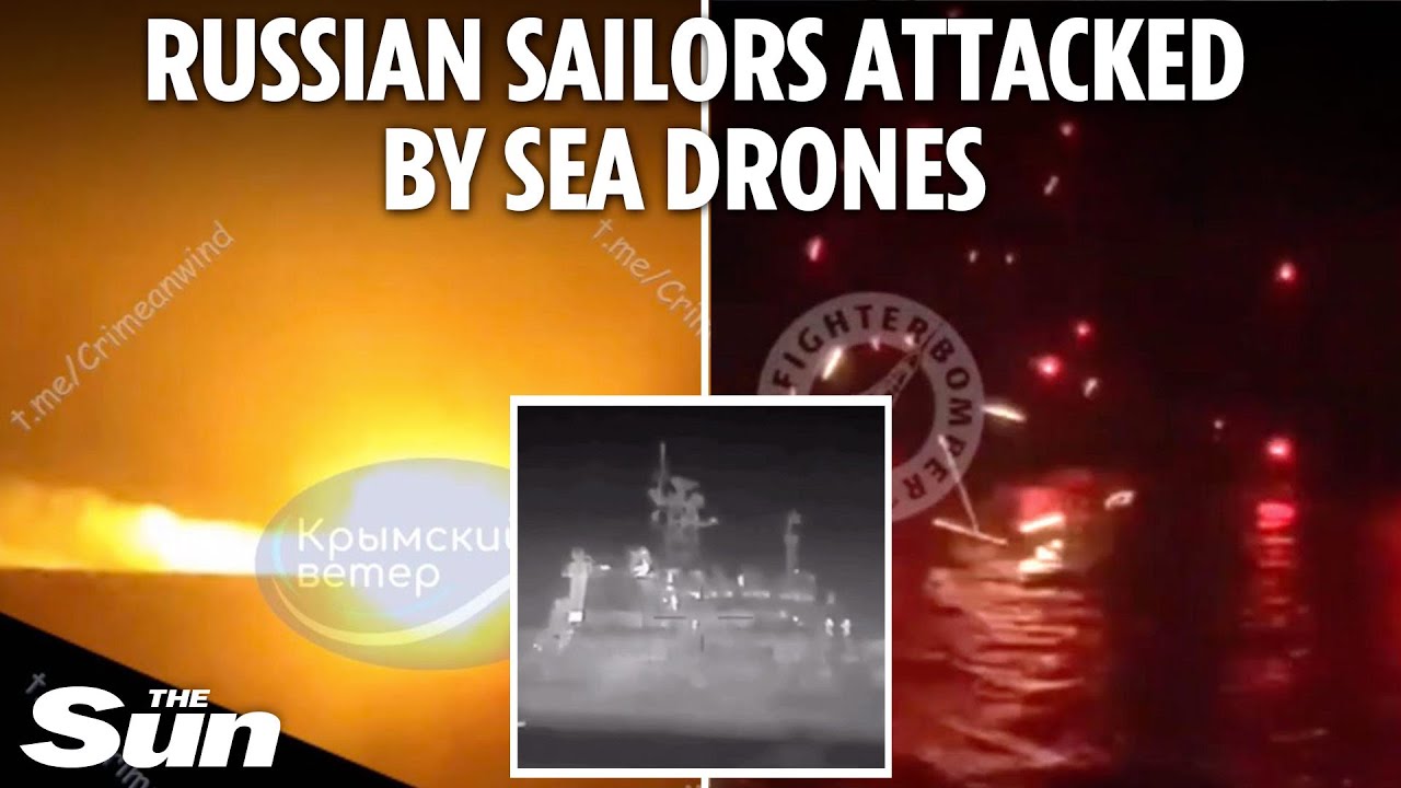 Russian sailors' GoPro footage shows terror unfold as Ukrainian drones sink Caesar Kunikov warship