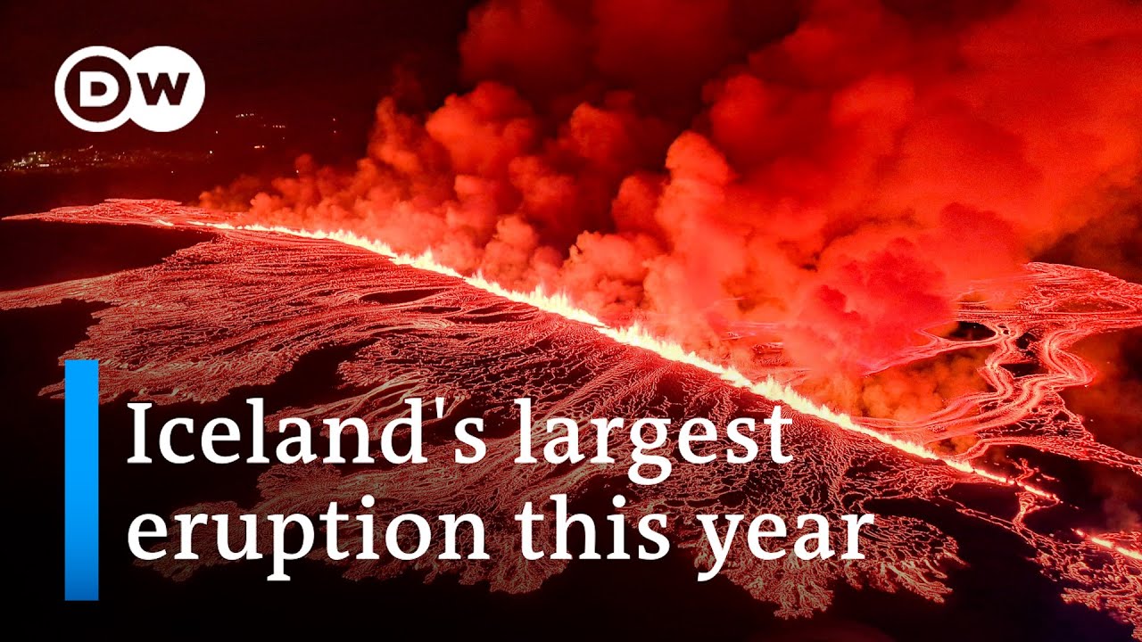 Iceland: Fourth and strongest volcanic eruption in three months | DW News