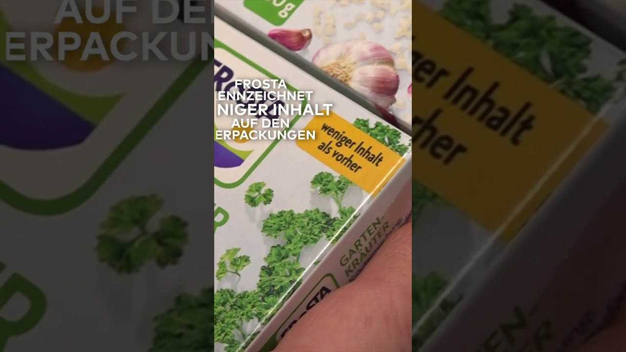 FROSTA: "Weniger Inhalt als vorher" Die ehrlichste Werbung der Welt! I WELT #shorts