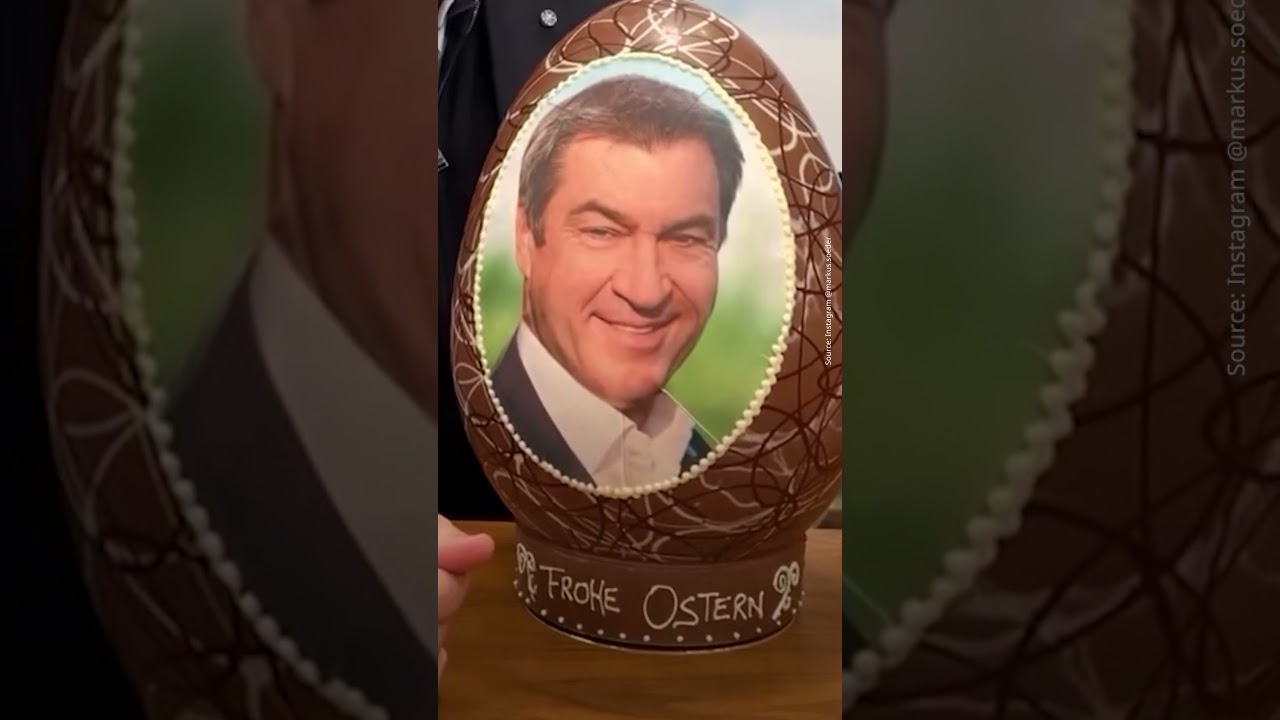 Söder gives away Easter egg showing his face | DW Shorts