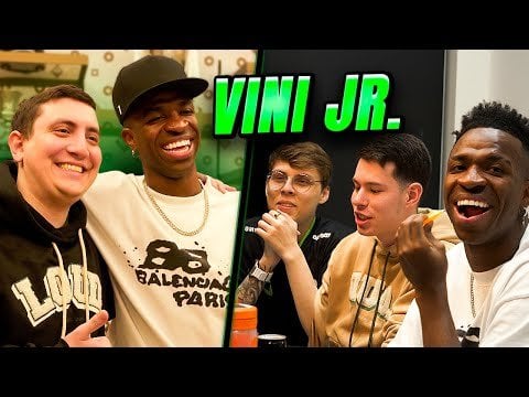 ICYMI: Vinicius recently became co-owner of Brazilian E-Sports organization Loud and welcomed their Valorant team to his house when they were in Madrid for Valorant Masters. (From Loud's YouTube – Portuguese with English captions)