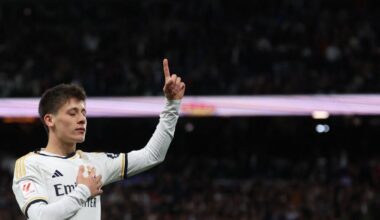 Arda Guler: "I’m very happy to be at Real Madrid. It’s the best club in the world and, although it’s difficult, I believe I have the quality and character to overcome it". "It’s been a difficult season so far, but I hope better things come after this goal".