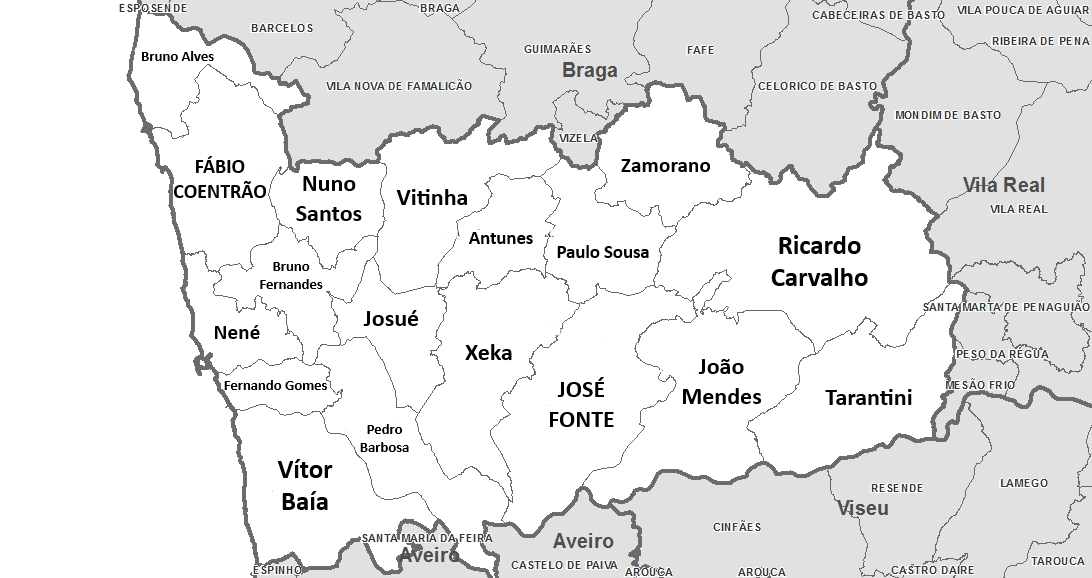 Melhor jogador por concelho no distrito do Porto