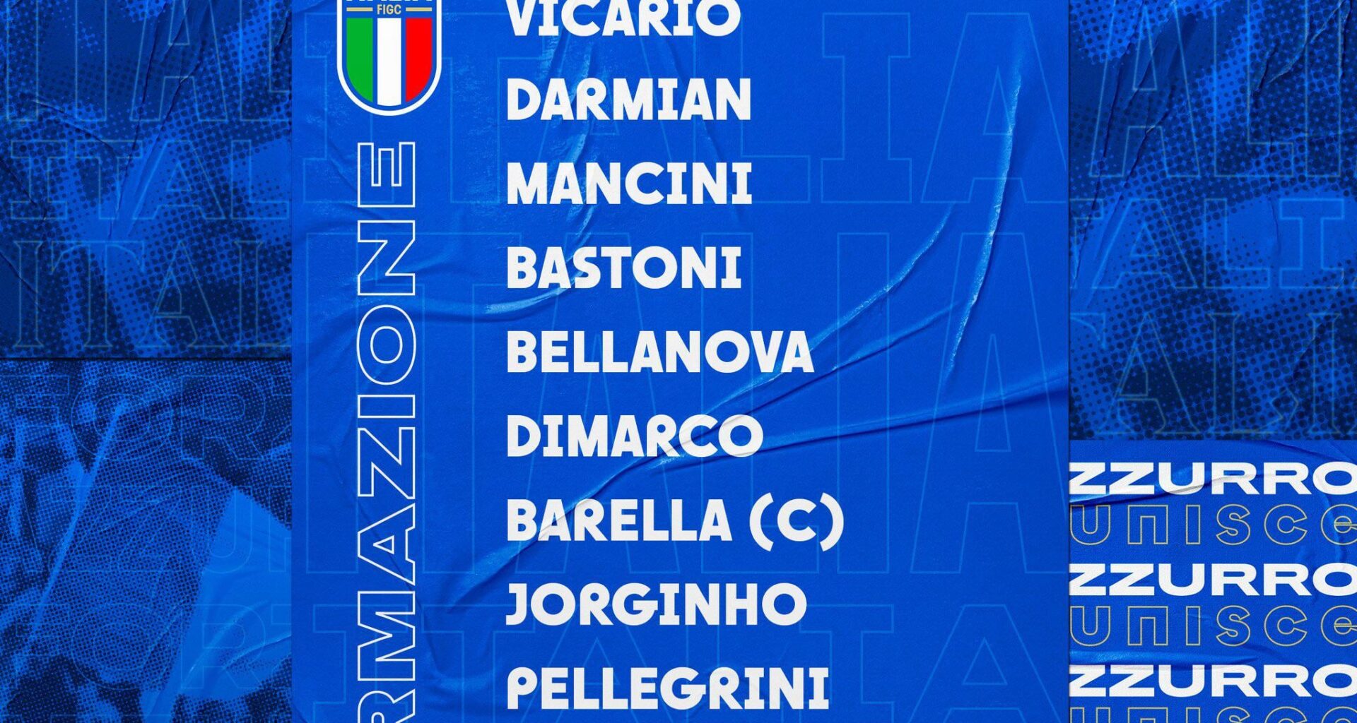 [National Team Watch] Nicolo Barella (Captain), Alessandro Bastoni, Federico Dimarco and Matteo Darmian all start for Italy vs. Ecuador. Davide Frattesi is on the bench.