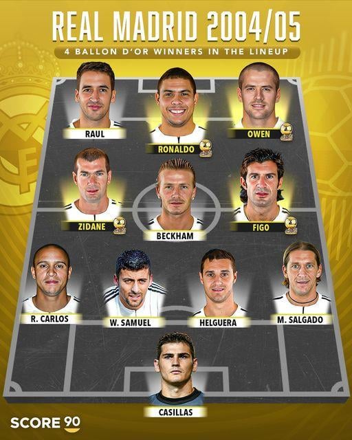 Remember when we had 4 Ballon d'Or Winners in our starting line up?