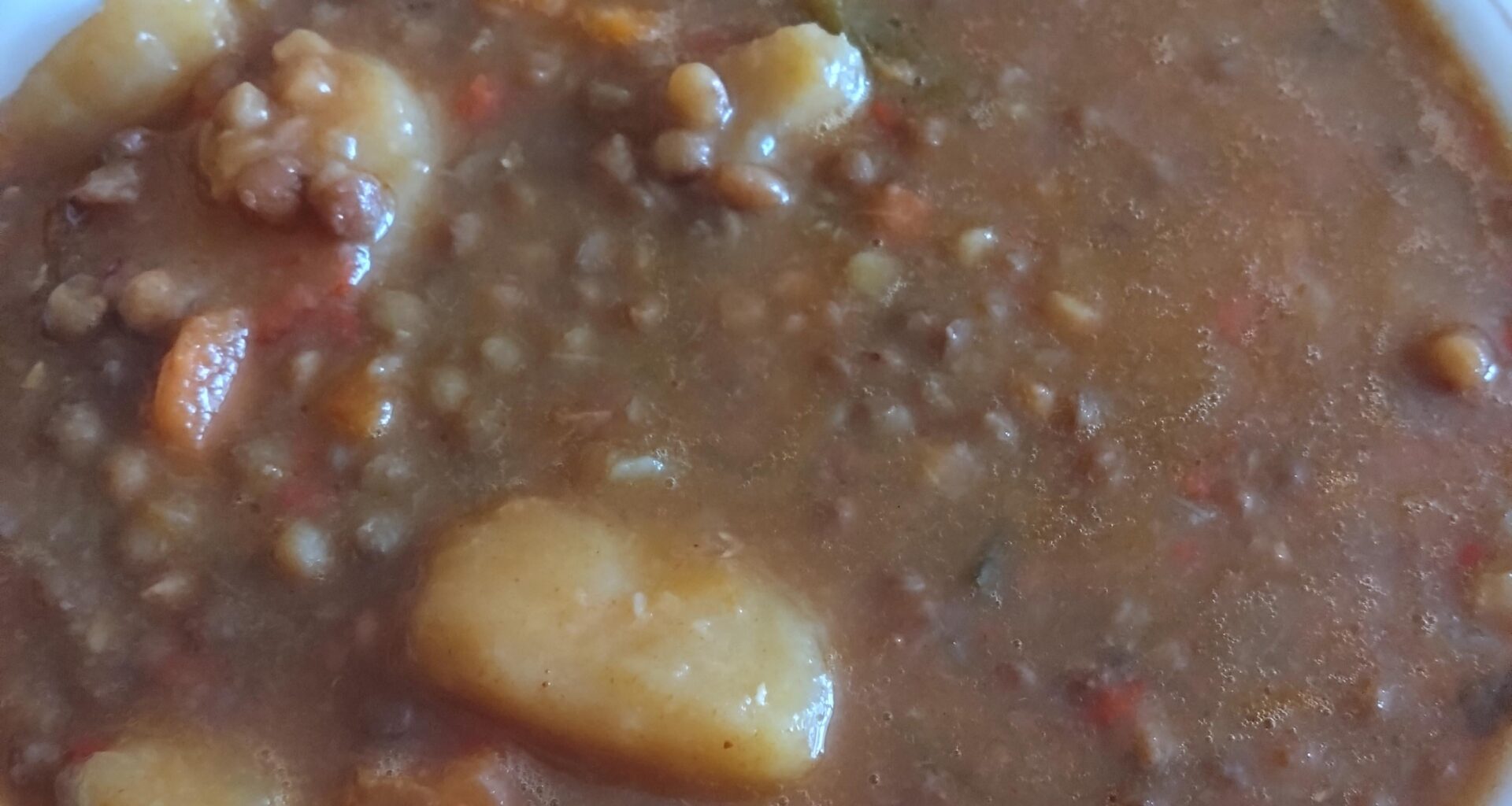 Stewed lentils