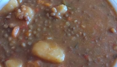 Stewed lentils