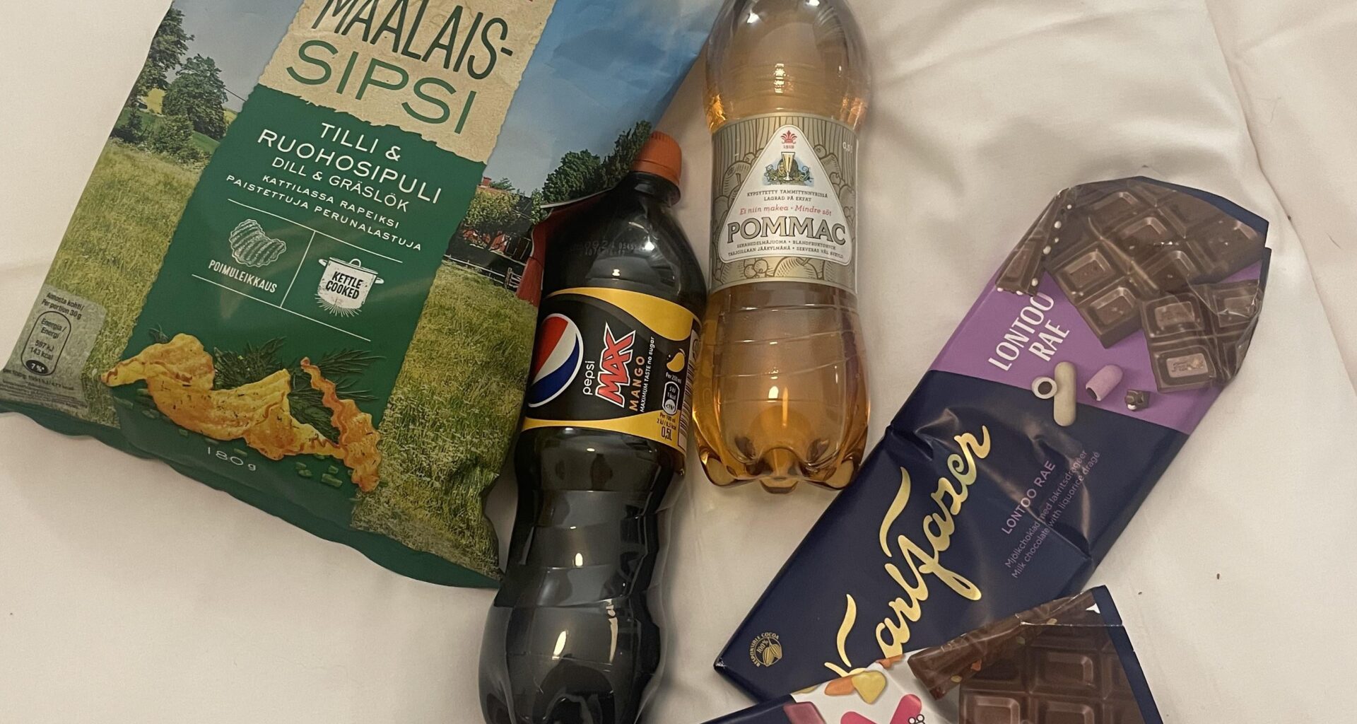 Convenience store snacks in Helsinki